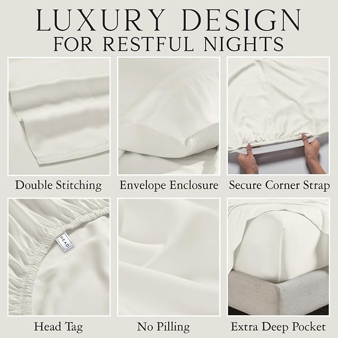 Karissa Mae Cooling Bamboo Viscose King Size Pillowcase Set | 100% FSC - Image 3