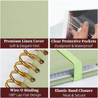 8.5x11 Inch Scrapbook Photo Album, Linen Cover DIY Scrapbooks - Image 6