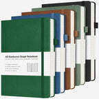 Graph Paper Notebook, 5 Pack Hardcover Notebook, Grid Notebook Journal by MALEDEN