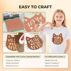 HTVRONT Bronze Glitter HTV Vinyl- 10” x 5ft Bronze Glitter Iron On Vinyl | - Image 3
