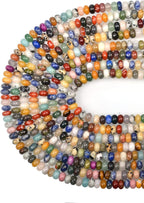 ICAI Beads 5x8mm Natural Beads Rondelle Spacer Loose Beads - Image 2