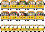 gisgfim 80Pcs School Bus Cutouts Back to School Decorations Bulletin Board by gisgfim