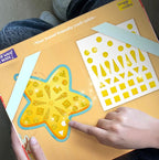 Imagimake Mirror Mosaic Christmas Kids Art Set | DIY Craft Kit | Foil Stickers - Image 4