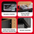 IRIS USA 26-Drawer Teacher Toolbox, 2 Pack, Made in USA, Stackable Plastic - Image 5