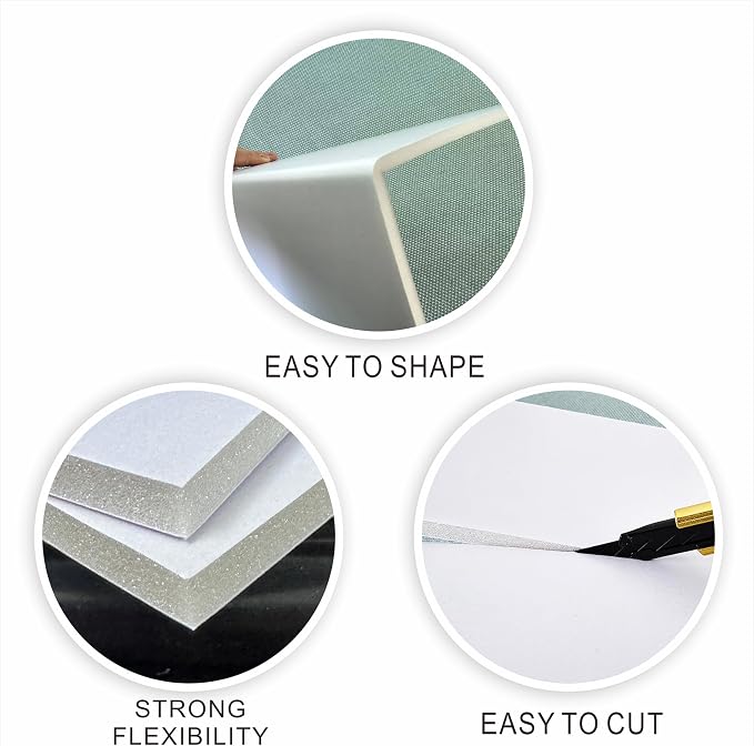Foam Board 22 x 28 in, ZXUNLIEH 12 Pack White Poster Board, 3/16 in Thick | - Image 3