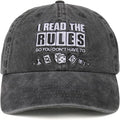 InnoBeta Board Game Cap, Gifts for Board Lovers Gamers, I Read The Rules by InnoBeta