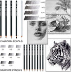 Aenir Charcoal Pencils for Drawing, Professional Drawing Sketch Pencils - Image 3