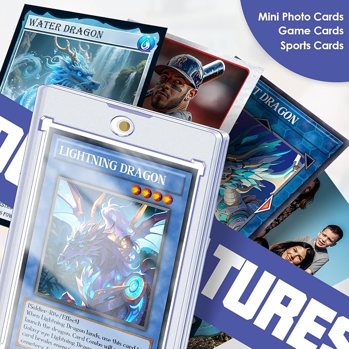 20 ct Magnetic Card Holders for Trading Cards, 35 pt Hard Cards Sleeves Case - Image 6
