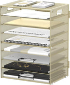 DALTACK 9-Tier Paper Organizer for Desk, Mesh Letter Tray Desk Organizer by DALTACK