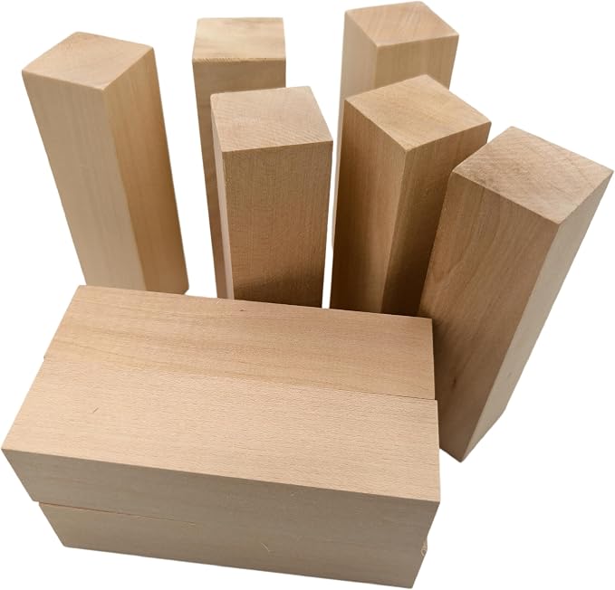 10PCS Basswood Carving Blocks, Whittling Wood Carving Kit, Unfinished Wooden - Image 4