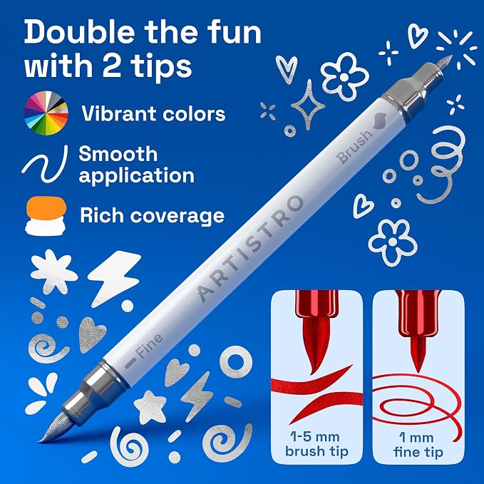 ARTISTRO 36 Metallic Acrylic Paint Markers - Image 3