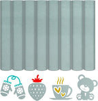HTVSTD Grey Flock HTV Heat Transfer Vinyl 8 Sheets 12×10in Iron on Vinyl | by CraftingEveryday