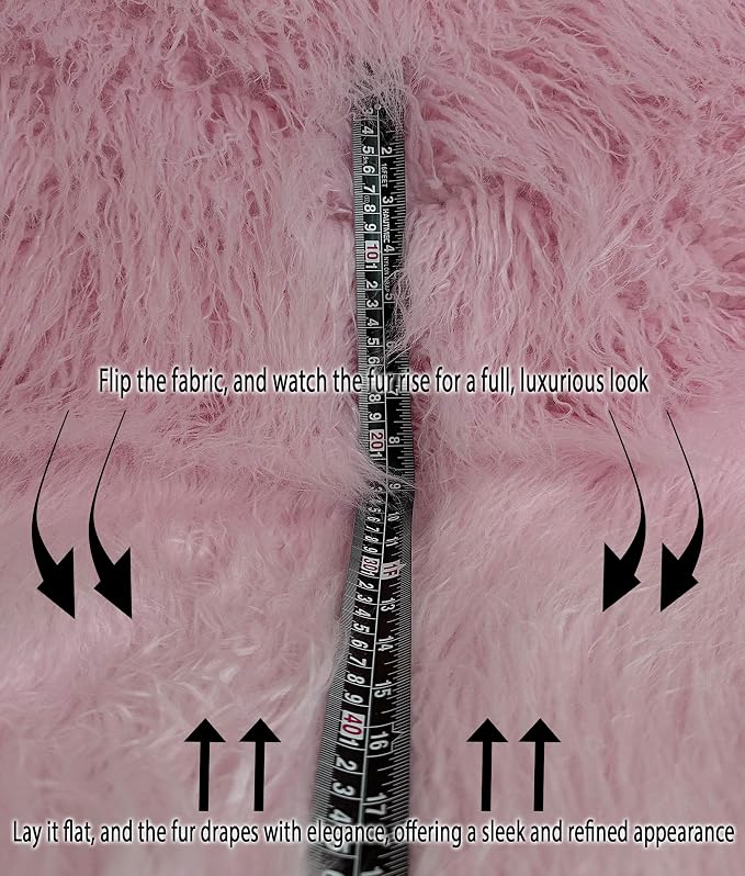 Fabric Empire 2.3oz Faux Fur Curly Yak Fabric 3.5" Long Pile Japanese Yarn/Sold - Image 2