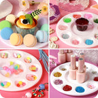 FANDAMEI 20 PCS Round Plastic Paint Tray Palettes, Paint Palette Tray, Painting - Image 7