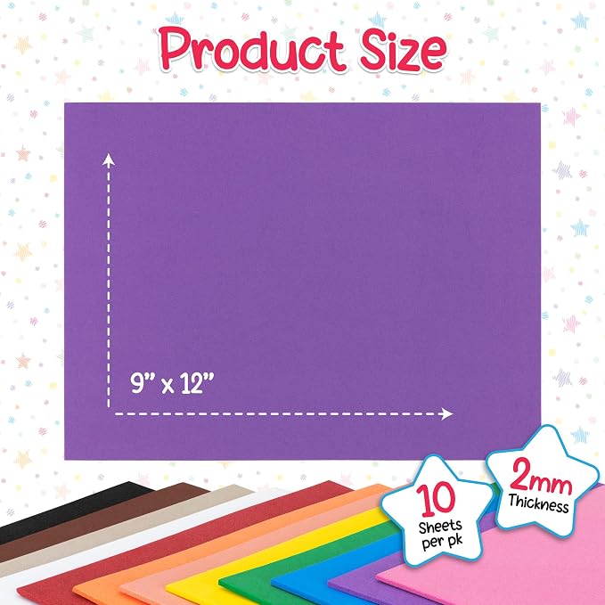 Hygloss Craft Foam Sheets - Image 3