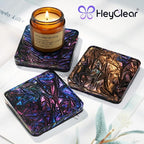 HeyClear Coaster Resin Molds, 6-Cavity Square Coaster Silicone Molds, Silicone - Image 3