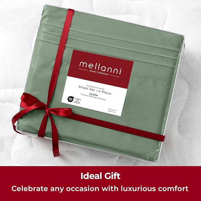 Mellanni Split King Sheets Set - Image 7