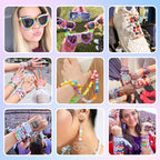 5 Boxes Bracelet Making Kit Pony Beads, 96 Colors 3500Pcs Kandi Beads - Image 4
