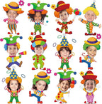 60pcs Circus Theme Cutouts Clown Juggling Bulletin Board Decorations Carnival by partygreeting