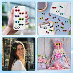 JUNEBRUSHS 80PCS Mini Resin Sunglasses, Cute Miniature Sunglasses - Image 5