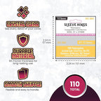 Sleeve Kings Standard Card Sleeves – 110 Count, Medium Square Size, Compatible - Image 4
