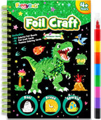 FUNNYB&G Foil Art Craft Kit for Boys 4-10 Years Old: Mess-Free & No-Glue by FUNNYBG
