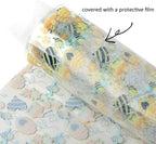 Transparent PVC Printed Faux Leather Roll 11.8" x 47.2" Synthetic Leather - Image 3