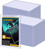 48 Count Card Sleeves Hard Plastic, Sooez 35PT Card Holder, Rigid Card Case by Sooez