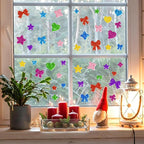 1000PCS Glitter Foam Stickers, Colorful Heart & Bow Stickers, Self-Adhesive - Image 7