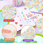 Letter Stickers 1 inch, Self-Adhesive Vinyl Waterproof ABC Letter Stickers - Image 3