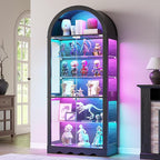 6-Tier Arched Glass Display Cabinet by CraftYourIdealHomeLife