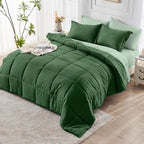 JOLLYVOGUE Twin Comforter Set, Ultra-Soft Bed in a Bag Twin Size 5 Pieces - Image 8