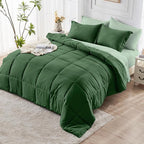 JOLLYVOGUE Full Comforter Set, Ultra-Soft Bed in a Bag Full Size 7 Pieces - Image 8
