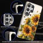 for Samsung Galaxy S25 Ultra Case, Sunflowers Bees Pattern Glossy 2 in 1 - Image 5