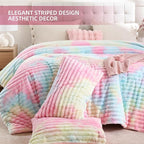 Smoofy Fluffy Queen Size Comforter Set 3 Pieces - Image 3