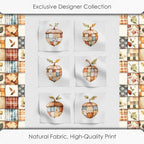 Patchwork Acorn Autumn Cotton Fabric Panel – 6 Designs + Bonus Sheet 29.5×19.6 - Image 5