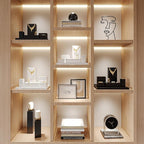 Oirlv Solid Wood Minimalism Style Jewelry Display Stand Showcase Jewelry - Image 4
