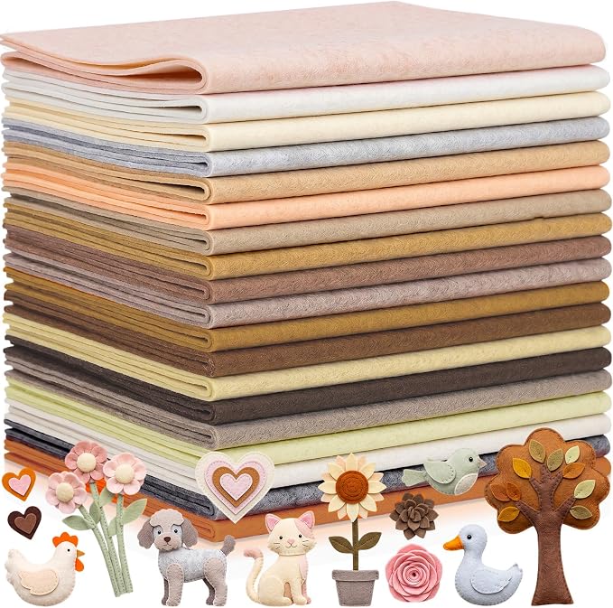 Tegeme 100 Pcs 8 x 12 Inches Felt Fabric Sheet - Image 7