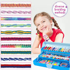 TingingYuli Friendship Bracelet Making Kit, 3-Layer Storage Box, Gift 6-12 | - Image 3