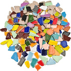 1.1lb Ceramic Mosaic Tiles, Mixed Colour Ceramic Mosaic Pieces - Image 6