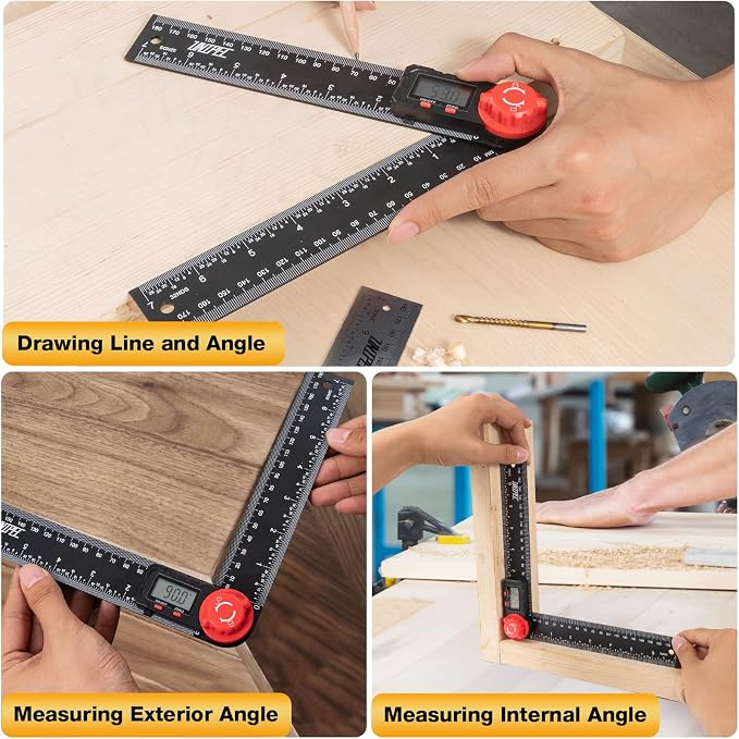 Digital Angle Finder Protractor, Angle Finder Ruler, 7inch 200mm, Angle - Image 3