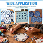 2000 PCS Hexagon Piecing Paper Templates, Quilting Templates Accessories - Image 5