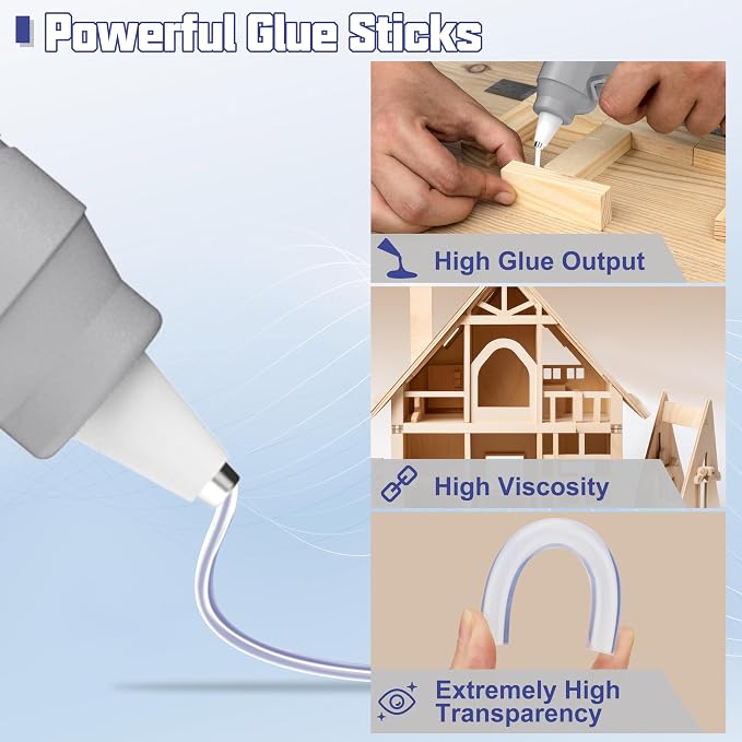 Halobios Hot Glue Gun, Fast Preheating Hot Melt Glue Gun - Image 4