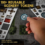 CZYY DND Battle Map Book, Reusable RPG Terrain Kit - Image 3
