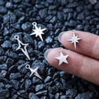 80PCS Silver Star Charms No Tarnish Stainless Steel Stars Charm | High Polished - Image 7