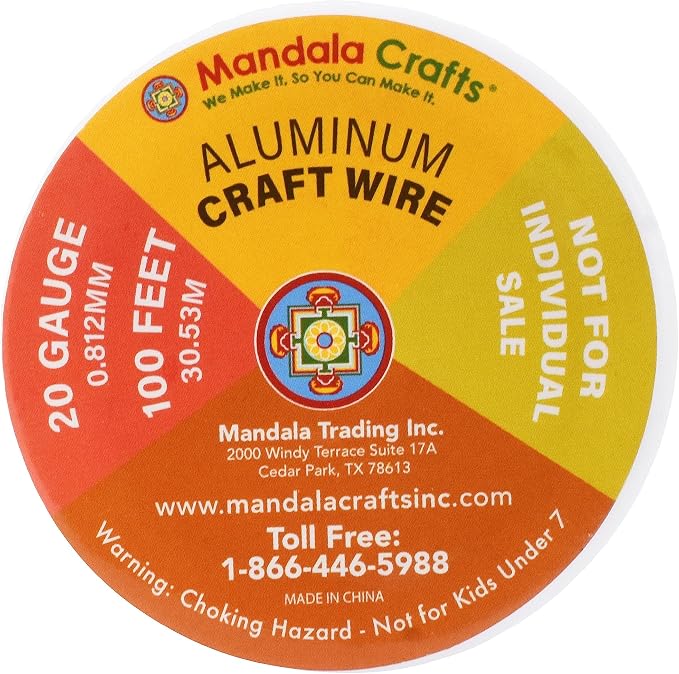 Mandala Crafts 20 Gauge Anodized Aluminum Craft Wire - Image 3