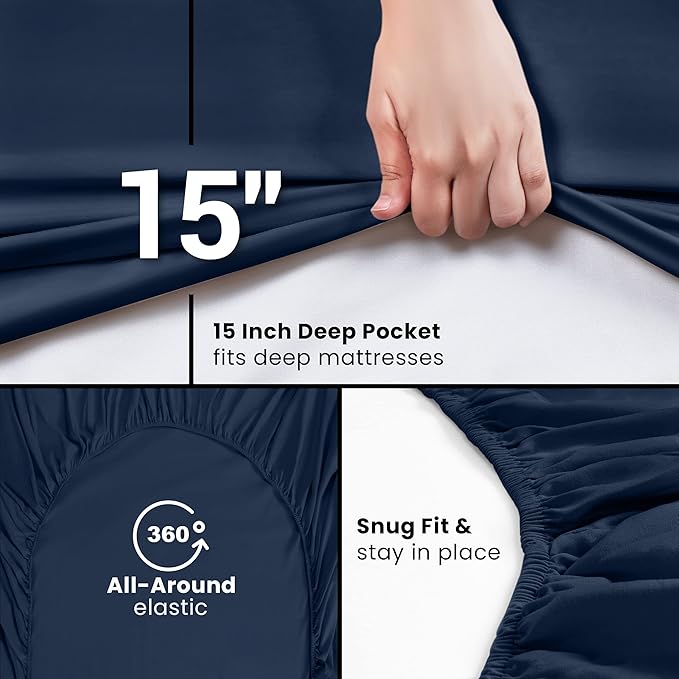 Utopia Bedding Queen Fitted Sheets - Image 3