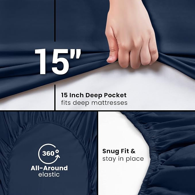 Utopia Bedding Twin XL Fitted Sheets - Image 6