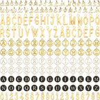SANNIX 156Pcs Letter Charms for Jewelry Making, A-Z Capital Alphabet Charms - Image 8