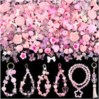 200-260PCS TINKRSTUFF Assorted Pink Acrylic Beads by TINKRSTUFF